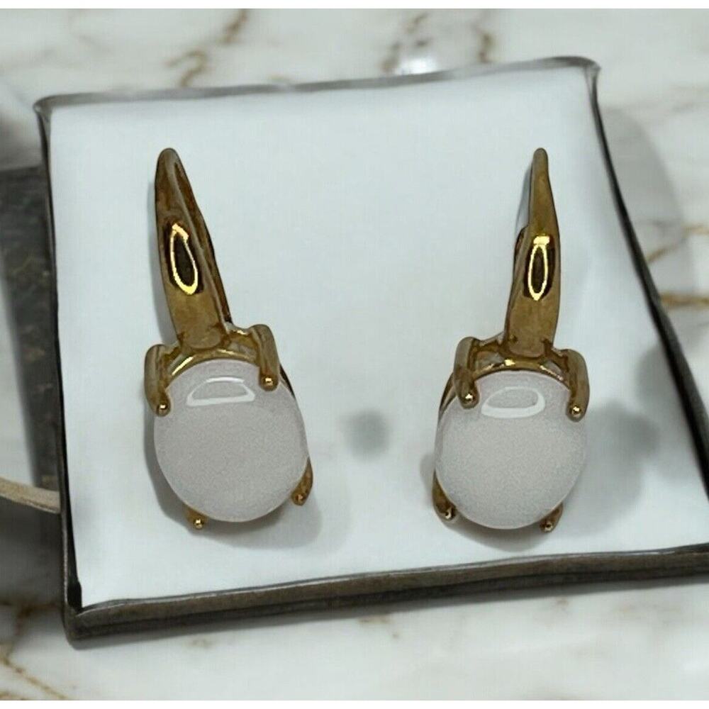 Victoria Townsend 18K Gold Vermeil Natural Opal Earrings(3 cts.)Luxury Stunning